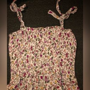 Cropped Flower Top